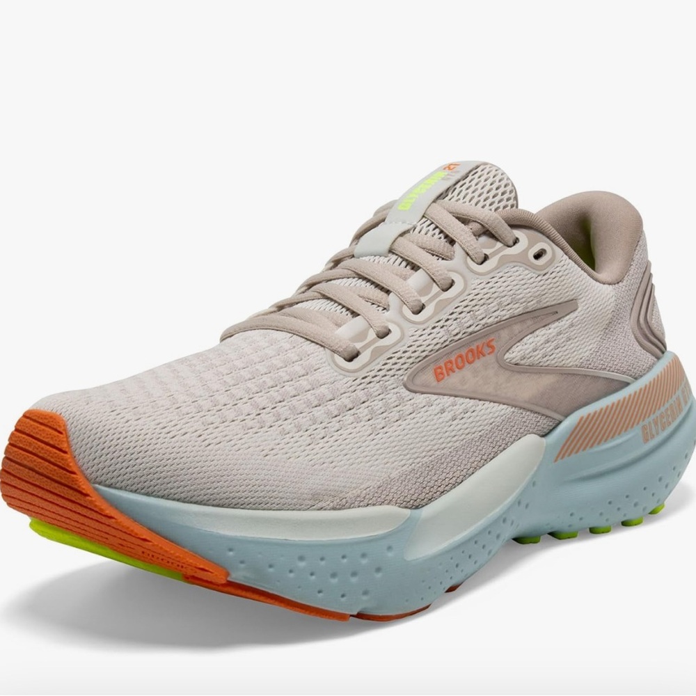 Brooks Glycerin GTS- in Coconut/Aqua/Autumn Sunset size 7